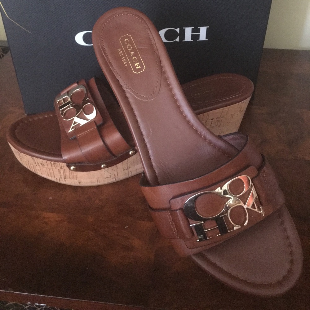 Coach mule sandals